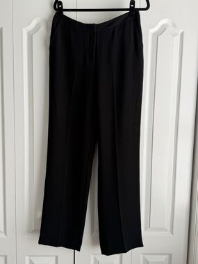 Classic Black Women's Wide-Leg Trousers